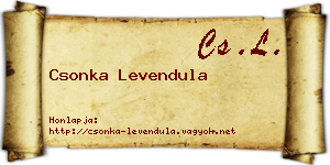 Csonka Levendula névjegykártya